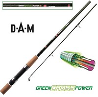 DAM Green Crosspower G2 Spinrute Steckrute Carbon Kork diverse Längen wählbar