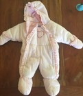 French Toast baby bunting One Piece Ski Winter Coat Pink Infant Heart Footed