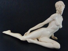Vintage Nude Woman Figure Statue Sculpture Female Posing Figurine Adult Only
