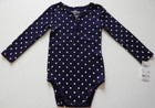 Baby Girl Size 24 Months OshKosh Long Sleeve Multi-Color Polka Dot One-Piece NWT