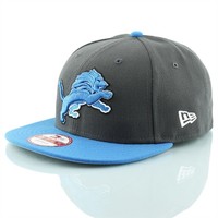 New Era Detroit Lions 2-Tone Grey 9FIFTY Snapback NFL Cap S/M