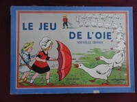 Antikes Gänsespiel-LE JEU DE L'OIE-2x Spielbrett-Verlag SPEAR-Nürnberg um 1910