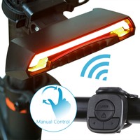 Wiederaufladbare LED Fahrradlampe Rücklicht Fahrrad Beleuchtung Fernbedienung