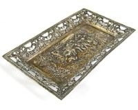 Alte Schale aus 800er Silber Putten-Szene ca. 1920 Jugendstil / Art Deco 100g