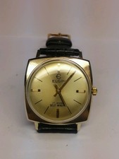 VINTAGE MENS ELGIN SELF WINDING AUTOMATIC10K GOLD FILLED WATCH t292339 1941 WWII
