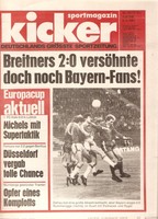 Kicker 1981/19: Europacup Bayern - Ostrau, Düsseldorf - Benfica, Lüttich - Köln