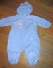 FIRST MOMENTS LAVENDER LIGHTWEIGHT SNOWSUIT OUTERWEAR SIZE: 3-6MO