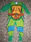 NICKELODEON Leonardo TMNT NINJA TURTLE Green Zip Footie Pajama PJ Youth 2T