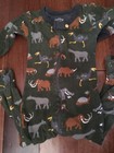 Baby Boy Hatley Dinosaur Green Pajamas One Piece Zip Up 12-18 Months