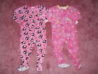 Lot Baby Girl Fleece Footed Blanket Sleepers Pajamas Size 18 Months NEW NWT