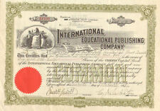 International Educational Publishing Co 1931 Penn Scranton stock certificate