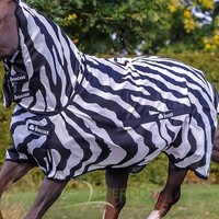 bucas Buzz-Off Full Neck Fliegendecke Zebra Ekzemerdecke Fliegenschutz pferdo24