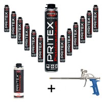 PRITEX® Pistolenschaum Schaumpistole Pistolenreiniger Montageschaum Bauschaum 
