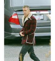 Deadpool Ryan Reynolds Red Shearling Fur Jacket Coat For Mens and Womens