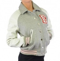 Diesel L-Crew Damen Collegejacke grau-weiß 912 college jacke jacket original NEU