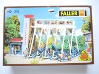 Jahrmarkt Kirmes fair Schiffschaukel swingboats, Faller #318 in 1:87 H0 boxed!