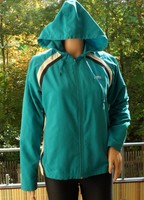 Reebok Sportswear Damen Sport Jacke Gr.36/S  Polyester Türkisgrün