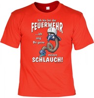T-Shirt - Ich bin bei der FEUERWEHR - lustiges Funshirt