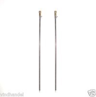  2x Bank Stick Erdspieß Erdspeer Rutenauflage Rutenhalter 100-160 cm 8200012