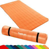 MOVIT® 190x60x1,5cm Yogamatte Gymnastikmatte Yoga Matte Fitnessmatte Orange