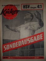 KICKER 11a-16.3. 1961 * Sonderausgabe EC Hamburger SV - FC Bunley 4:1 Uwe Seeler