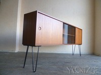 Exklusives TEAK Sideboard Credenza Schrank Teakholz Hairpin Legs 60er 60s