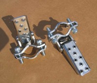 Klapp Fußstützen verchromt 1 Paar