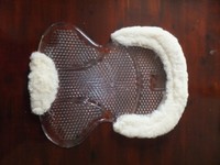 **neues** Norton Gelpad Rückenschoner mit Lammfell weiss