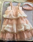 18M EUC Well Dressed Wolf Pink Duchess Dress & Matching Crown ~Worn for Pictures