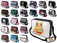 Messenger Bag Umhängetasche College-Tasche Retro Messengertasche Schultertasche 