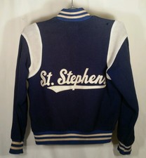 Vintage Wool Varisity Jacket. Royal Blue, size 38. - St. Stephens Cyo