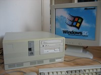 ALTER PC 486 - PROZESSOR INTEL OVERDRIVE DX20DPR66, RAM 16 MB, HDD 807 MB 