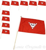 10er SET Fahne Flagge Kiel Fan Flag Winkflagge ca. 30 x 45cm Flag4