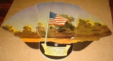 Rutland Vermont Advertising Fan Cleaners & Dyers w/ Pledge Of Allegiance