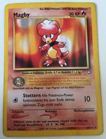 Pokémonkarte - Magby - selten/rare - Baby-Pokémon- Feuer