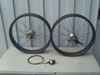 Cruiser Laufradsatz 24 Zoll  80/80mm Shimano schwarz Nexus 8gang Rücktritt   *