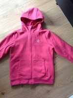 Mädchen Reitjacke mit Kapuze, Fleece, pink, Gr. S