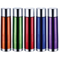 Bergner 1Liter Thermoskanne Edelstahl Isolierkanne Thermosflasche Isolierflasche