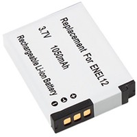 Akku für Nikon ENEL12 EN-EL12 mit INFOCHIP - Coolpix S6300 S8000 S8200 1050mAh