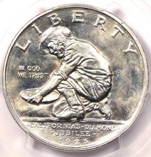 1925-S California Half Dollar Diamond Jubilee 50C - Pcgs Unc Details (Ms Bu)