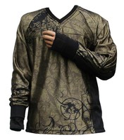 Tournament Paintball Jersey „Ghost“ Olive Gotcha Shirt Oberteil Trikot