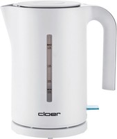 Cloer Wasserkocher 2000 Watt Weiss Heizelement verdeckt Abschaltautomatik 1,7 l
