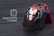 HolyOops 3D IronMan Anodised Aluminum Keycap for CherryMX Mechanical Keyboards