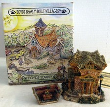 Boyds Bearly Built Village ~ Public Libeary w/ Box & Packing