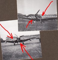 (9)  Flughafen Flugzeug Me-109 , Ju-87  Paris Le Bourget  Frankreich 
