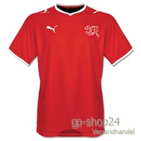 Puma Trikot Jersey Schweiz rot kurzarm home EM 2008 Nationalmannschaft Suisse