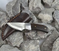 Linder kleines Jagdmesser Taschenmesser kleines Outdoormesser inkl. Lederscheide