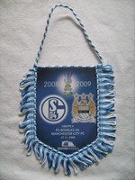 FC SCHALKE 04 / MANCHESTER CITY FC WIMPEL "UEFA CUP 2008/2009"