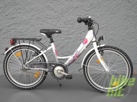 20" Zoll Alu Kinderrad GERMATEC Mädchen Fahrrad 3 Gang Rücktritt weiß