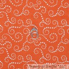 BonEful Fabric FQ Cotton FLANNEL Quilt Orange White STAR USA Swirl Halloween Boy